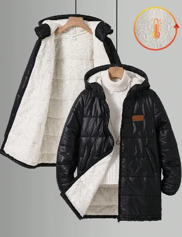 Geaca Shein Kids, negru