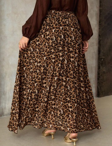 Fusta SHEIN CURVE, animal print