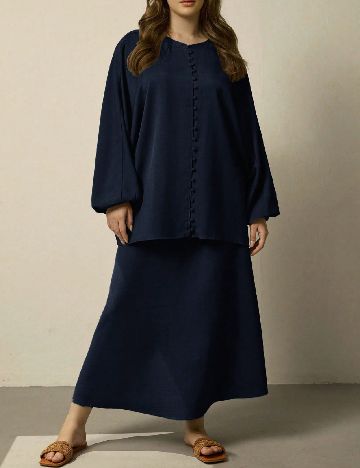 Compleu SHEIN CURVE, bleumarin