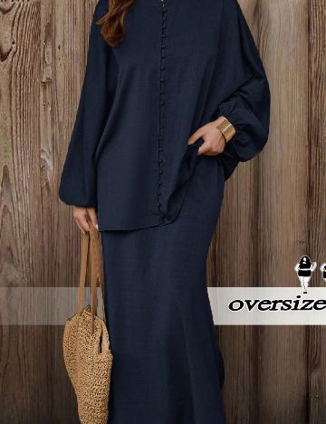 Compleu SHEIN CURVE, bleumarin