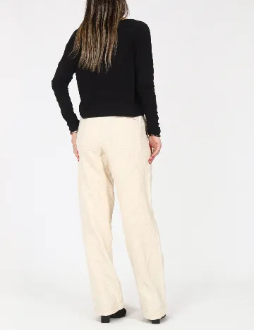 Pantaloni Zara, crem