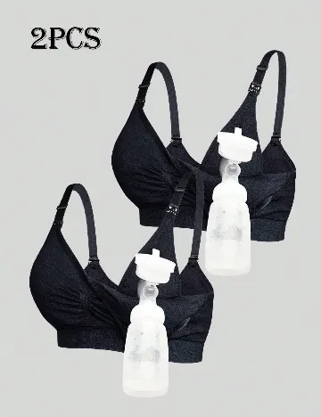 Set sutiene 2 bucati SHEIN Maternity, negru