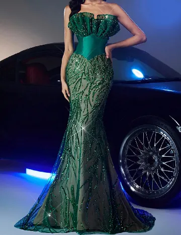 Rochie lunga SHEIN, verde