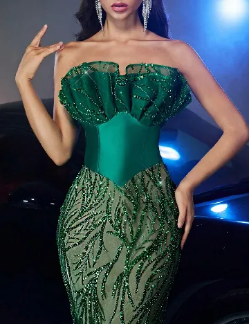 Rochie lunga SHEIN, verde
