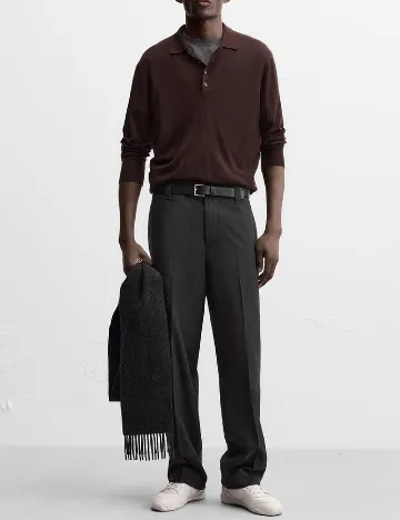 Pantaloni Zara, gri inchis