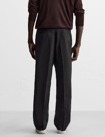 Pantaloni Zara, gri inchis