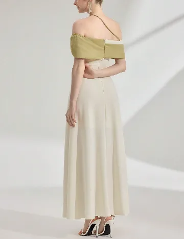 Rochie lunga Emery Rose, ecru