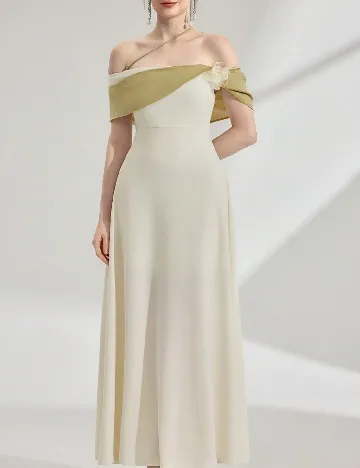 Rochie lunga Emery Rose, ecru