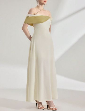 Rochie lunga Emery Rose, ecru