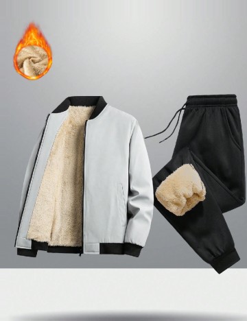 Compleu SHEIN, gri/negru