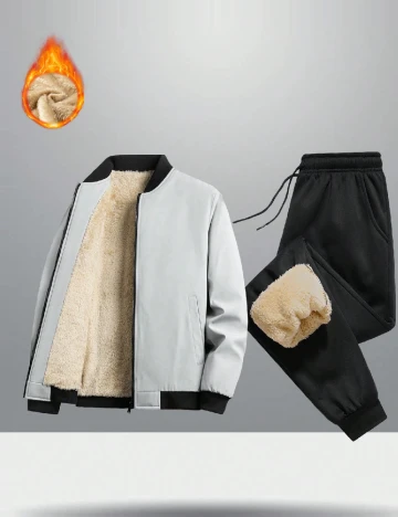 Compleu SHEIN, gri/negru