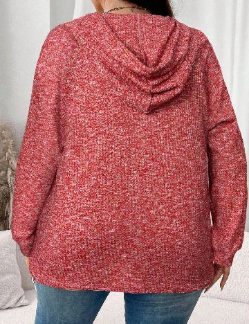 Hanorac SHEIN CURVE, rosu