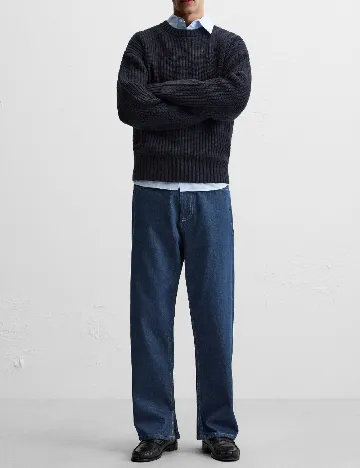 Blugi Zara, bleumarin