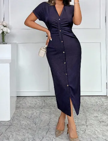 Rochie medie SHEIN, bleumarin