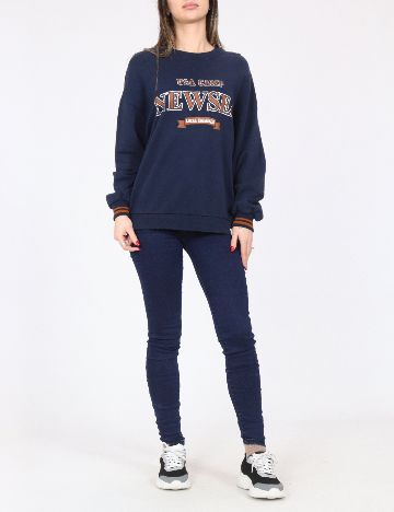 Bluza Pull&Bear, bleumarin