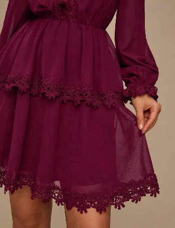 Rochie scurta SHEIN, pruna