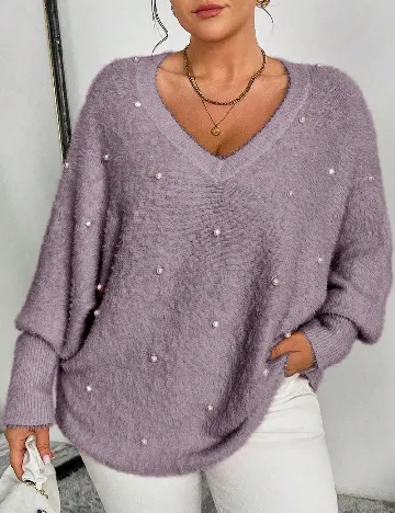 Bluza SHEIN CURVE, mov