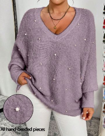 Bluza SHEIN CURVE, mov