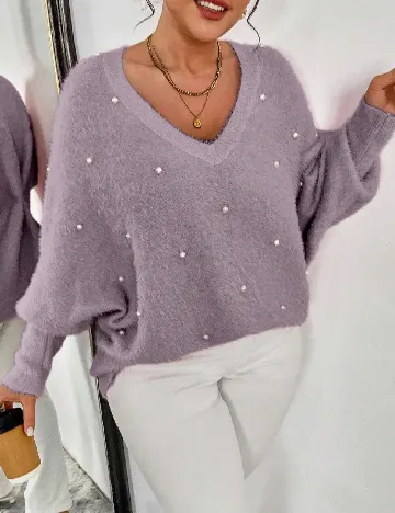 Bluza SHEIN CURVE, mov