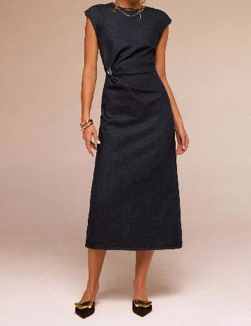 Rochie medie SHEIN, bleumarin inchis