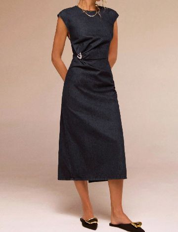 Rochie medie SHEIN, bleumarin inchis