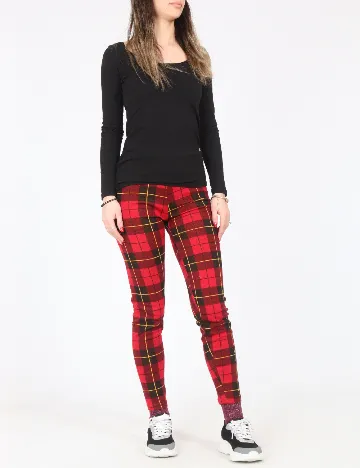 Colanti Pull&Bear, rosu/negru