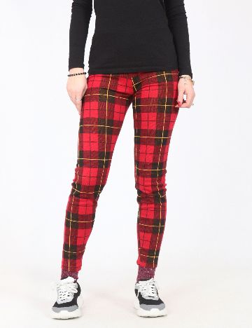 Colanti Pull&Bear, rosu/negru