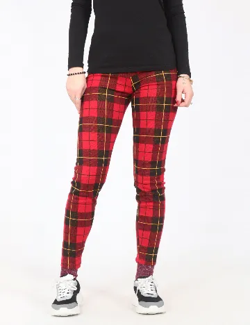 Colanti Pull&Bear, rosu/negru