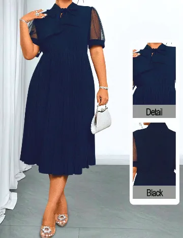 Rochie medie SHEIN CURVE, bleumarin