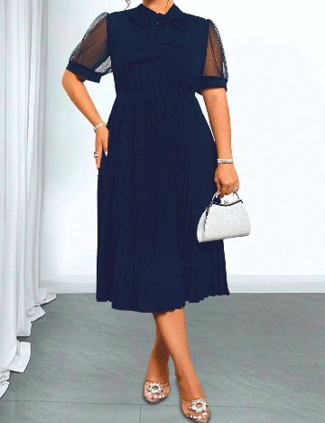 Rochie medie SHEIN CURVE, bleumarin