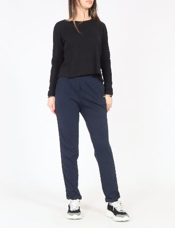 Pantaloni Pull&Bear, albastru