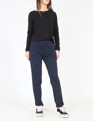 Pantaloni Pull&Bear, albastru