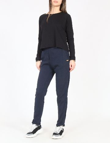 Pantaloni Pull&Bear, albastru