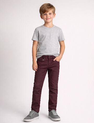 Pantaloni Zara, burgundy