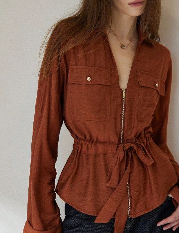 Bluza Aveloria, caramiziu