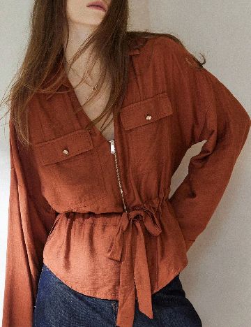 Bluza Aveloria, caramiziu