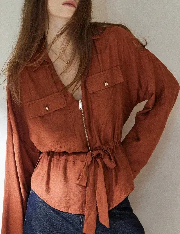 Bluza Aveloria, caramiziu