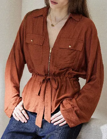 Bluza Aveloria, caramiziu