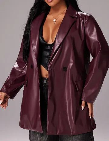 Sacou SHEIN CURVE, pruna