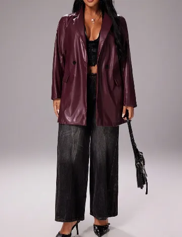 Sacou SHEIN CURVE, pruna