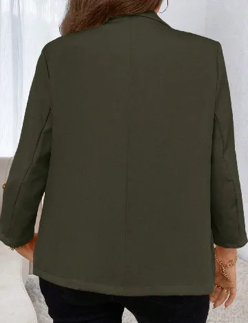 Blazer SHEIN CURVE, verde