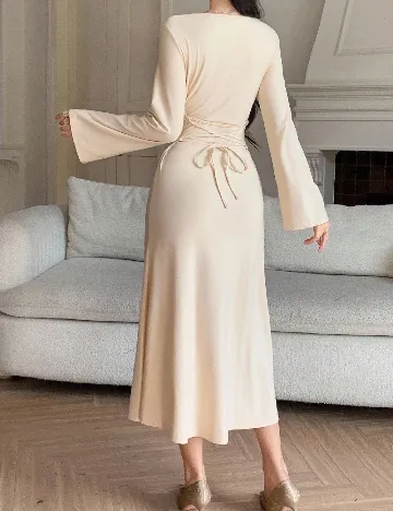 Rochie lunga Dazy, crem