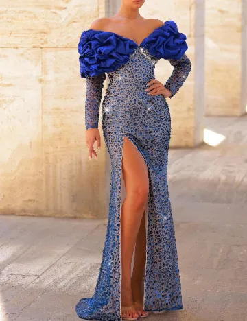 Rochie lunga SHEIN, albastru