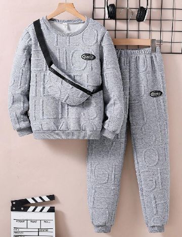 Compleu Shein Kids, gri