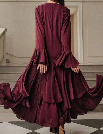 Rochie lunga Savoree, visiniu