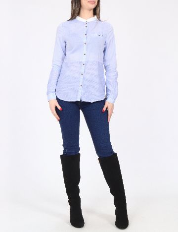 Camasa Bershka, albastru