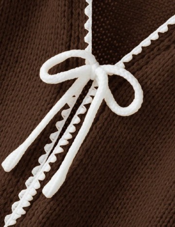 Cardigan SHEIN CURVE, maro