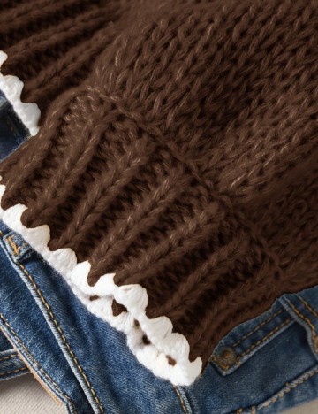 Cardigan SHEIN CURVE, maro