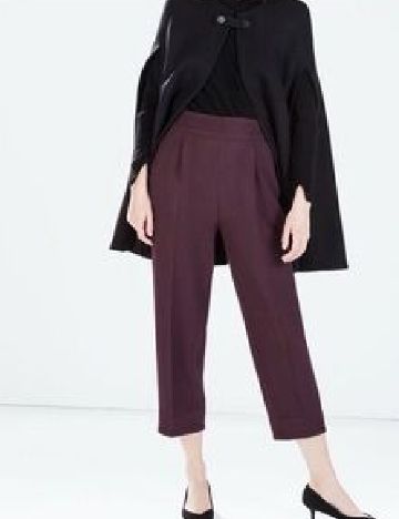 Pantaloni Zara, pruna