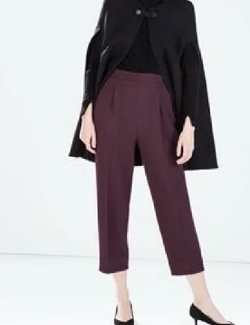 Pantaloni Zara, pruna